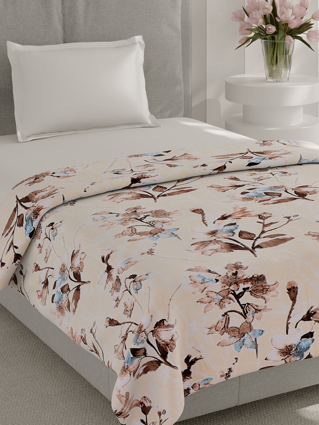 Printed Single Bed 240 GSM Blanket for AC Room - (Fuzzy)