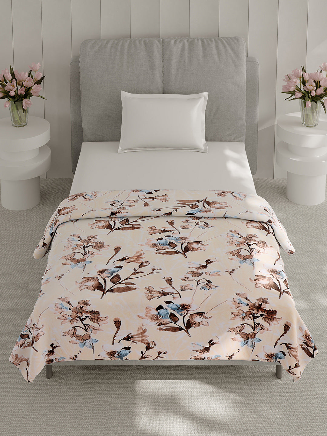 Printed Single Bed 240 GSM Blanket for AC Room - (Fuzzy)