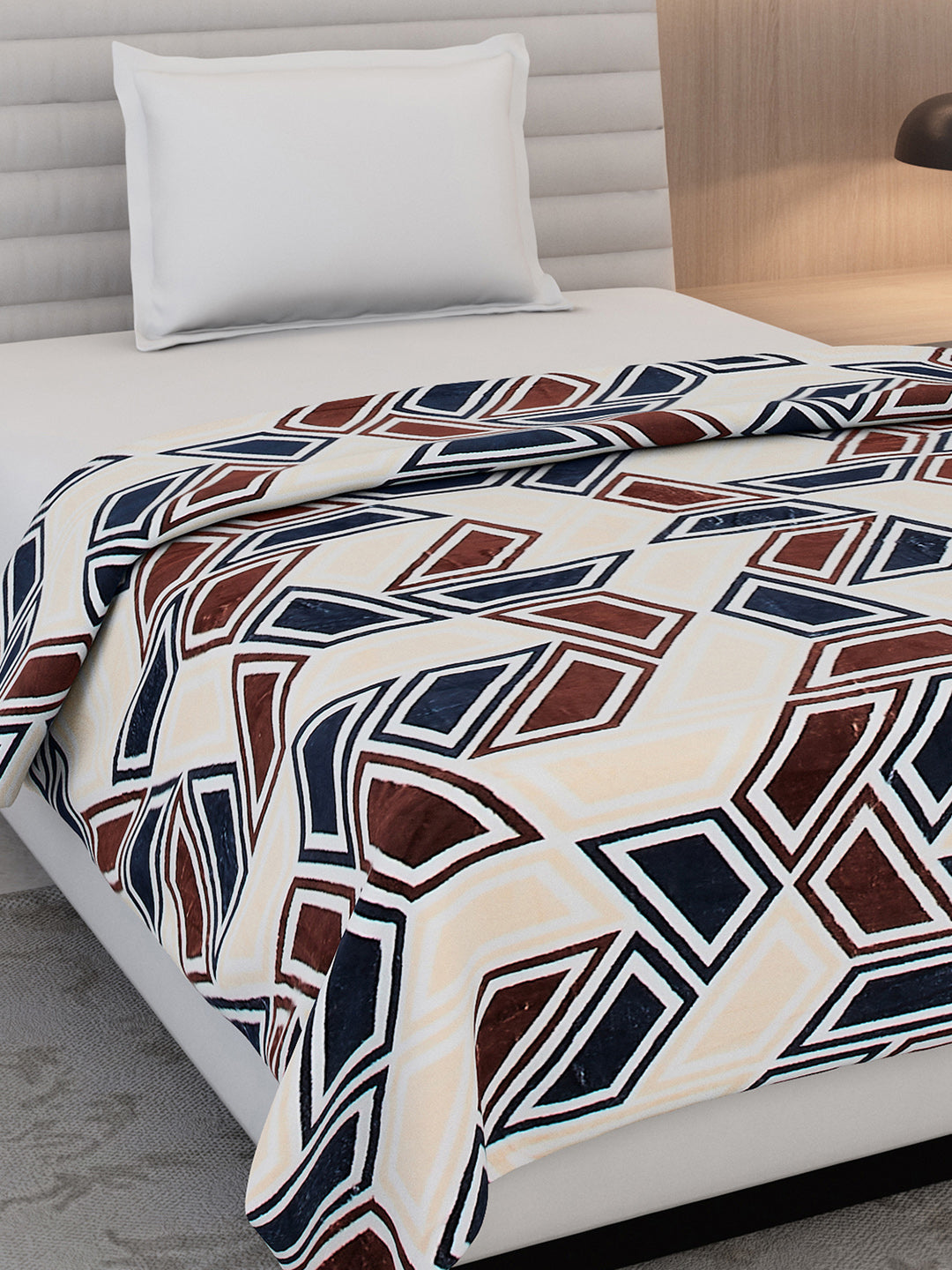 Floral Print Single Bed 210 GSM Blanket for AC Room - (Grace)
