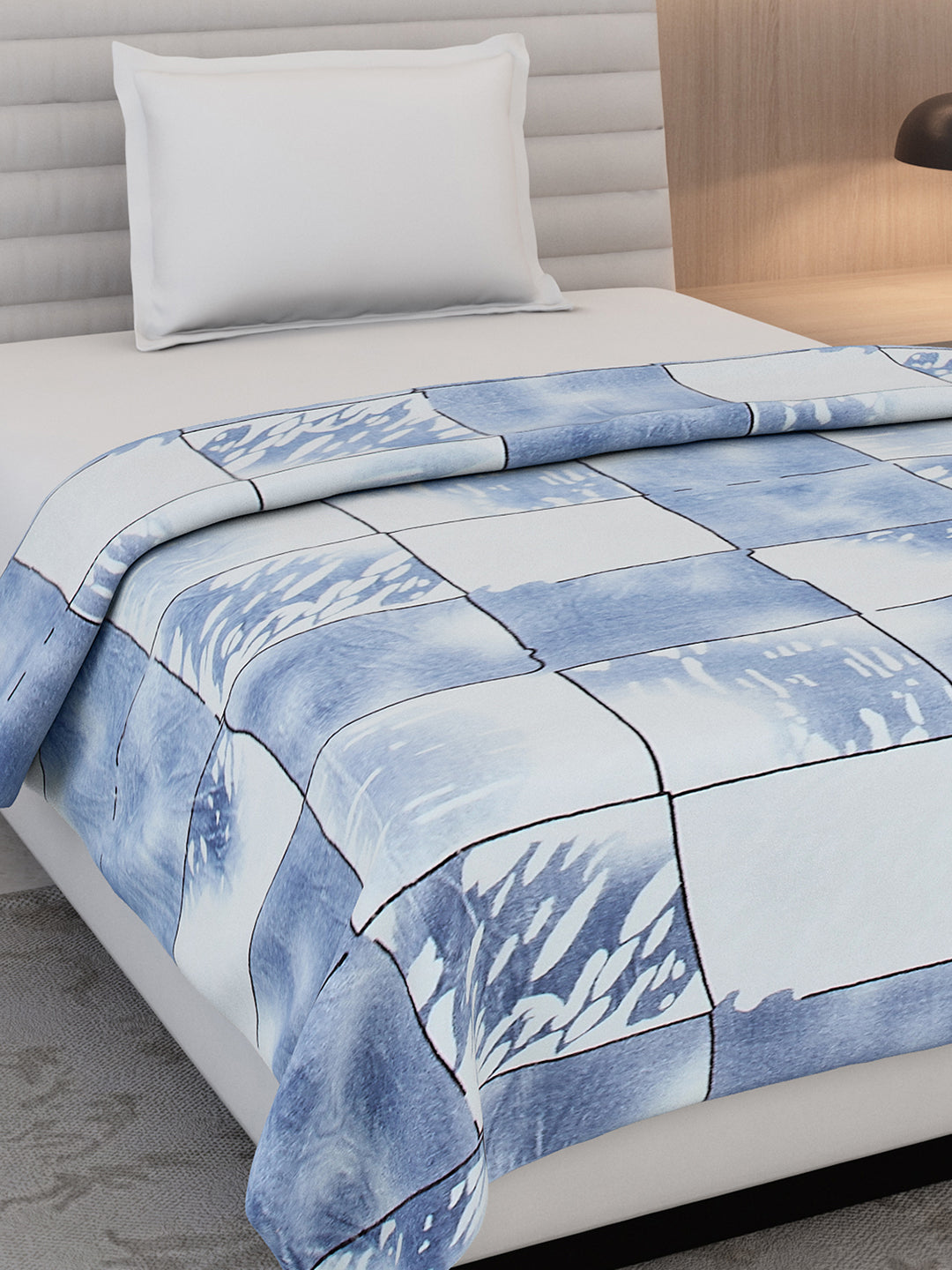Floral Print Single Bed 210 GSM Blanket for AC Room - (Grace)