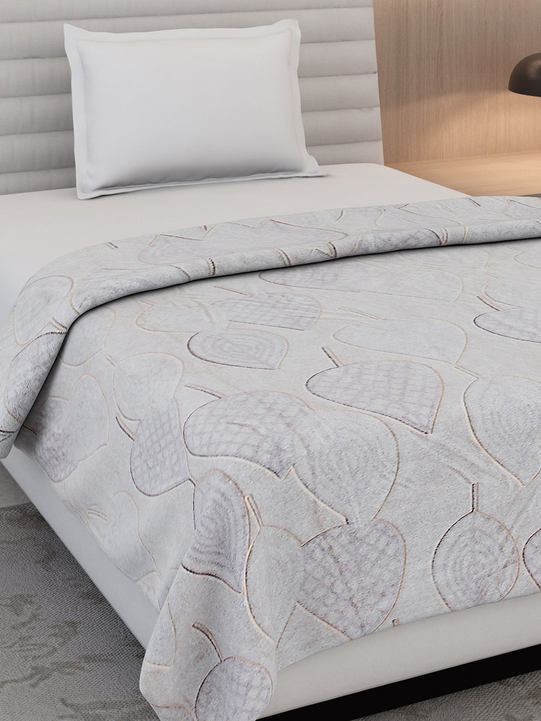 Printed Single Bed 300 GSM Blanket for AC Room - (Kaira)