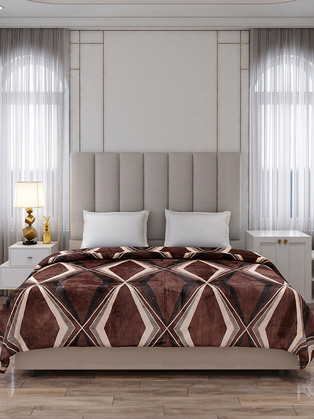 Printed Double Bed 300 GSM Blanket for AC Room - (Legacy)