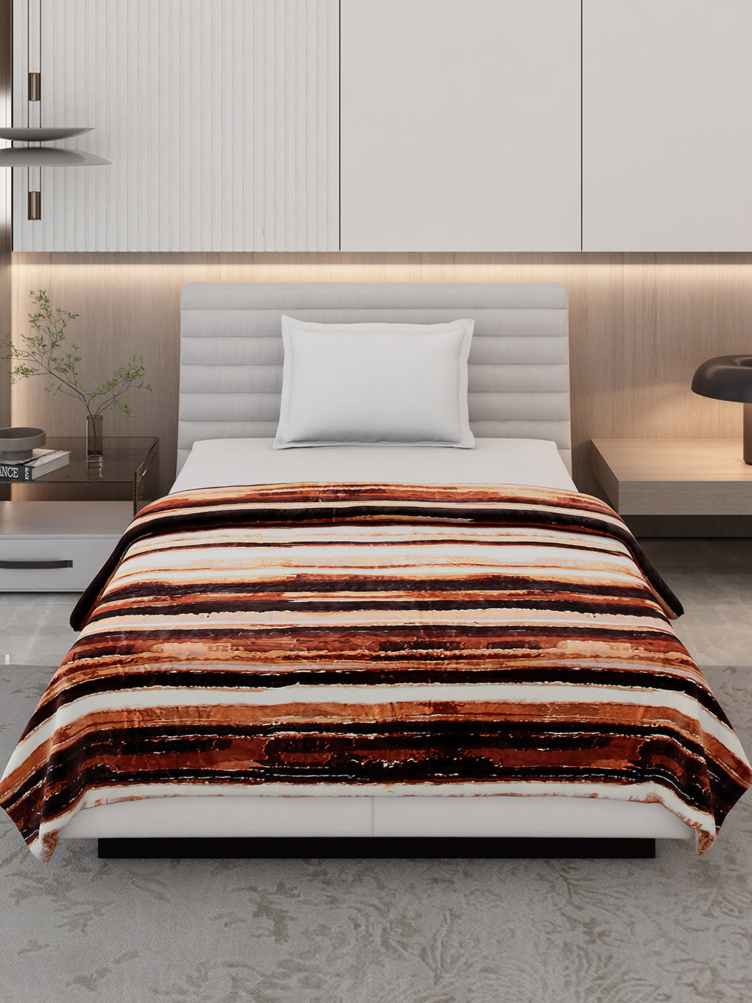 Printed Single Bed 300 GSM Blanket for AC Room - (Legacy)