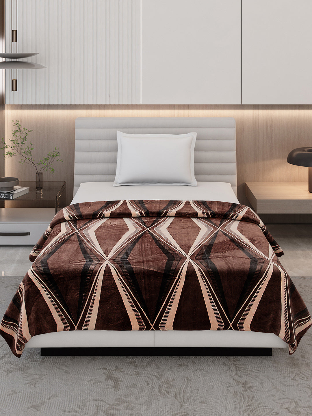 Printed Single Bed 300 GSM Blanket for AC Room - (Legacy)