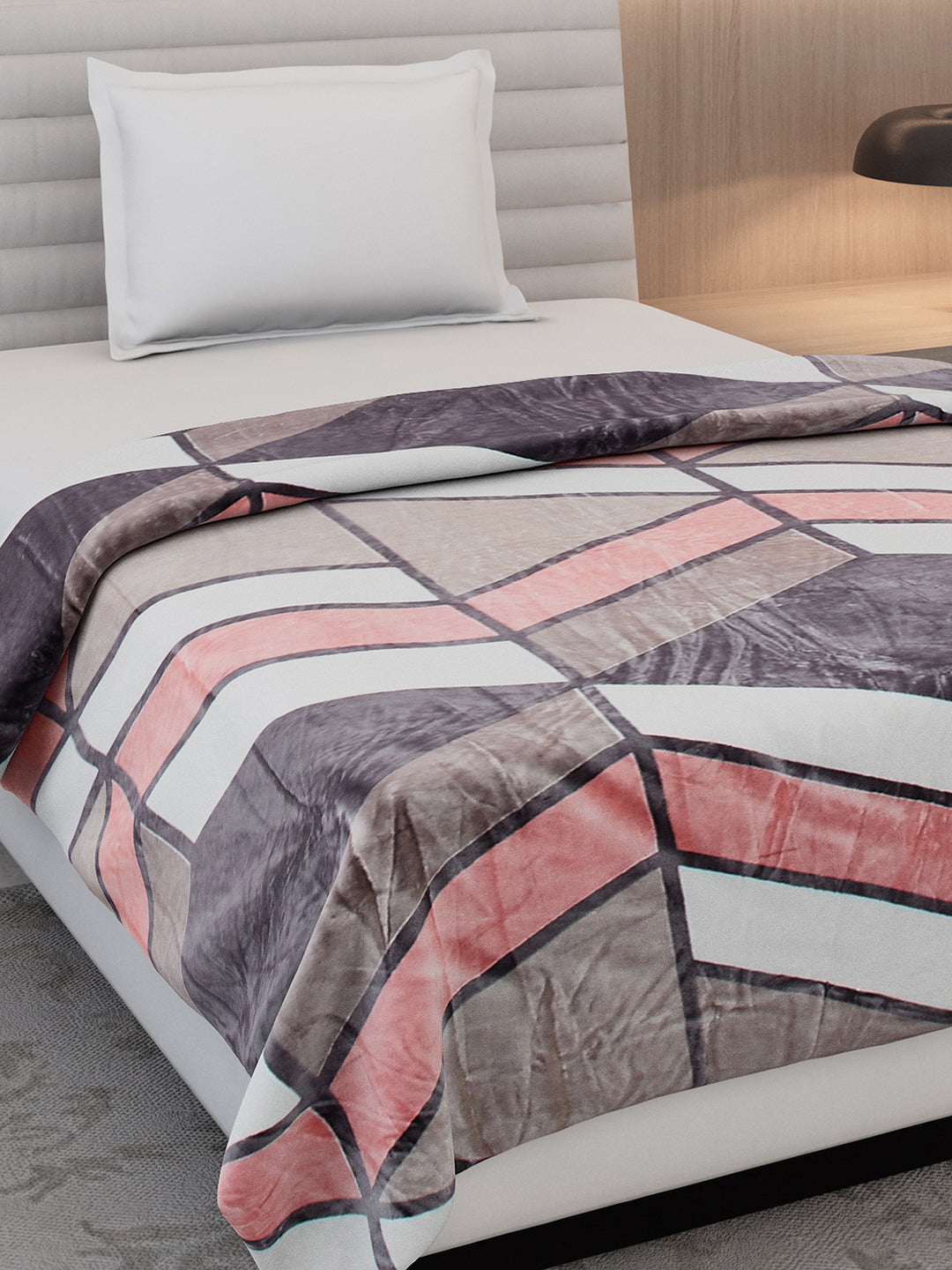 Printed Single Bed 300 GSM Blanket for AC Room - (Legacy)