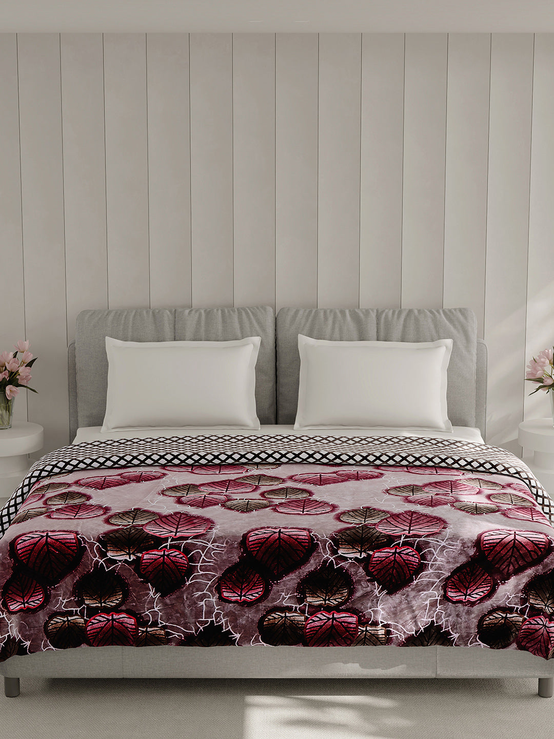 Printed Double Bed 350 GSM Blanket for AC Room - (Manhattan)