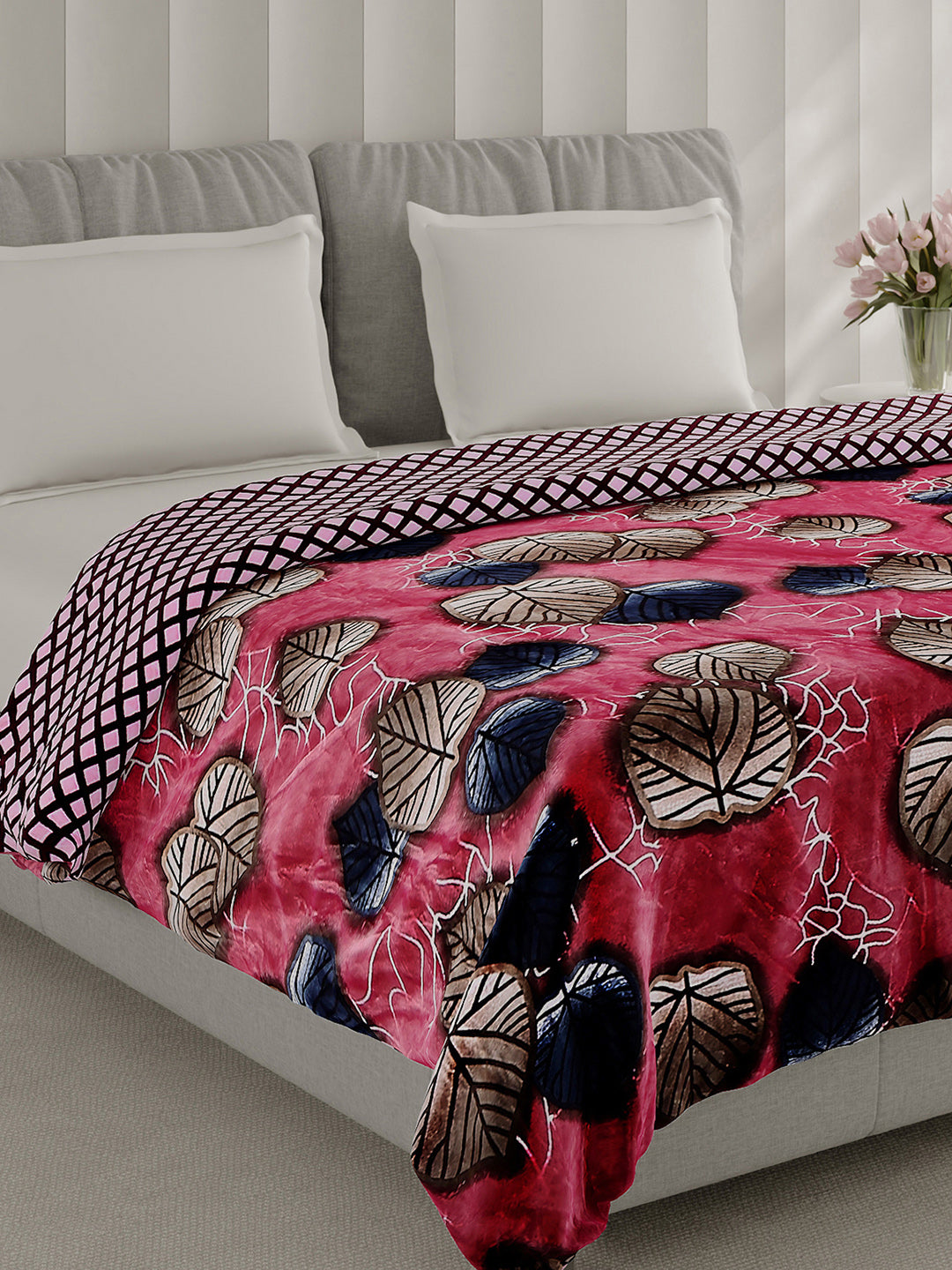 Printed Double Bed 350 GSM Blanket for AC Room - (Manhattan)