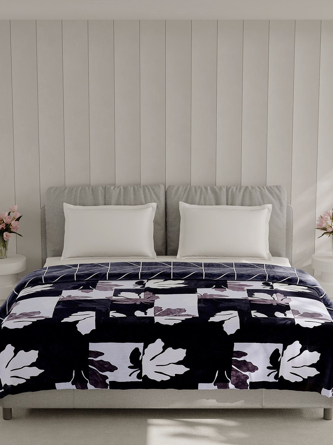 Printed Double Bed 350 GSM Blanket for AC Room - (Manhattan)
