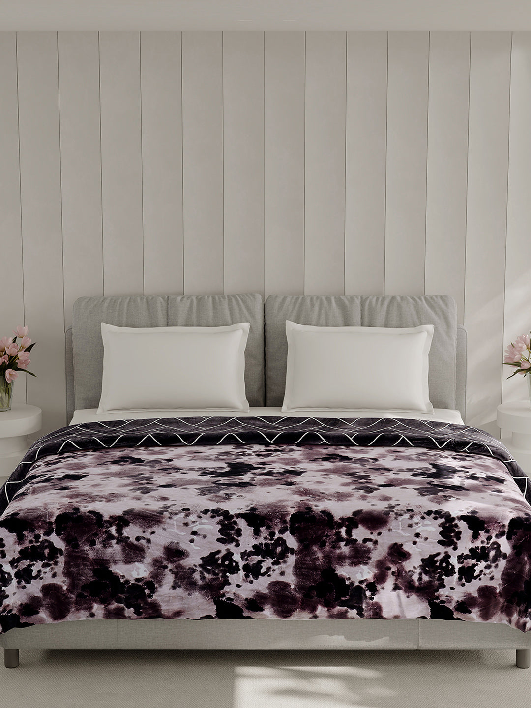 Printed Double Bed 350 GSM Blanket for AC Room - (Manhattan)