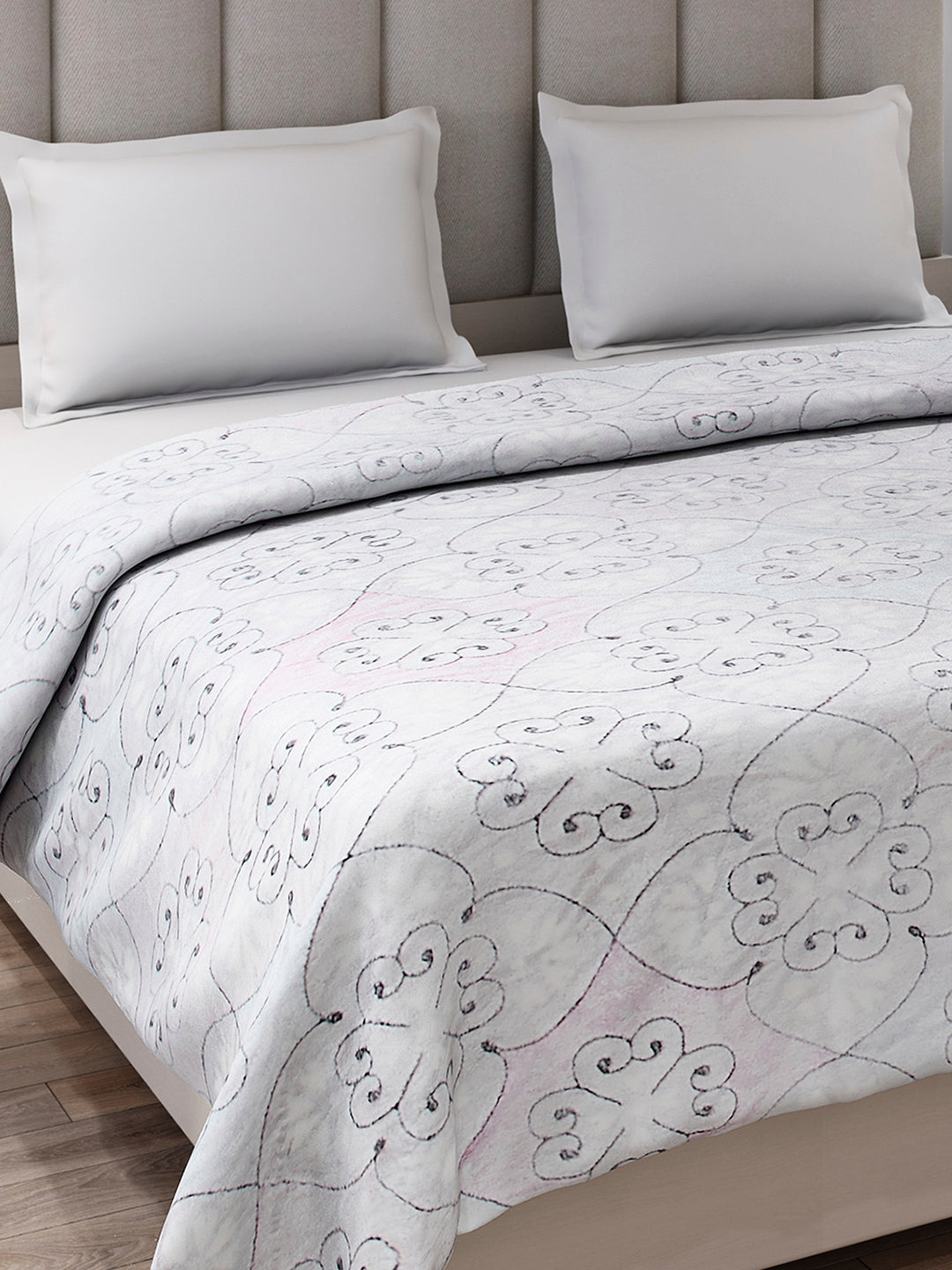 Printed Double Bed 300 GSM Blanket for AC Room - (Matrix)