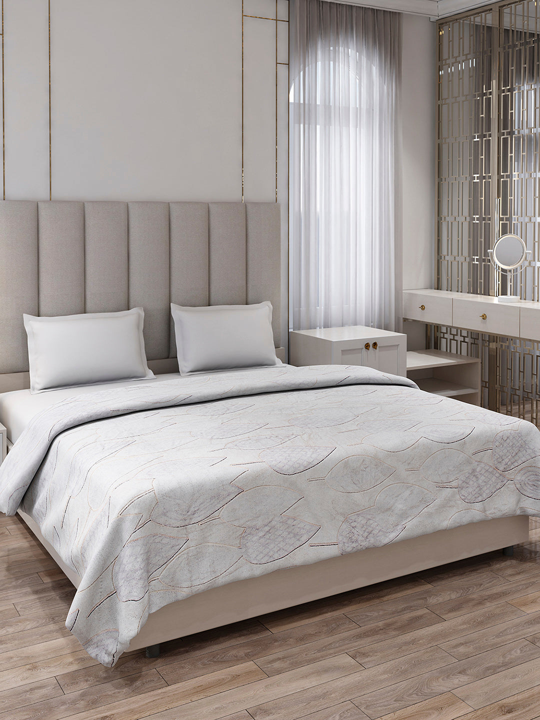 Printed Double Bed 300 GSM Blanket for AC Room - (Matrix)