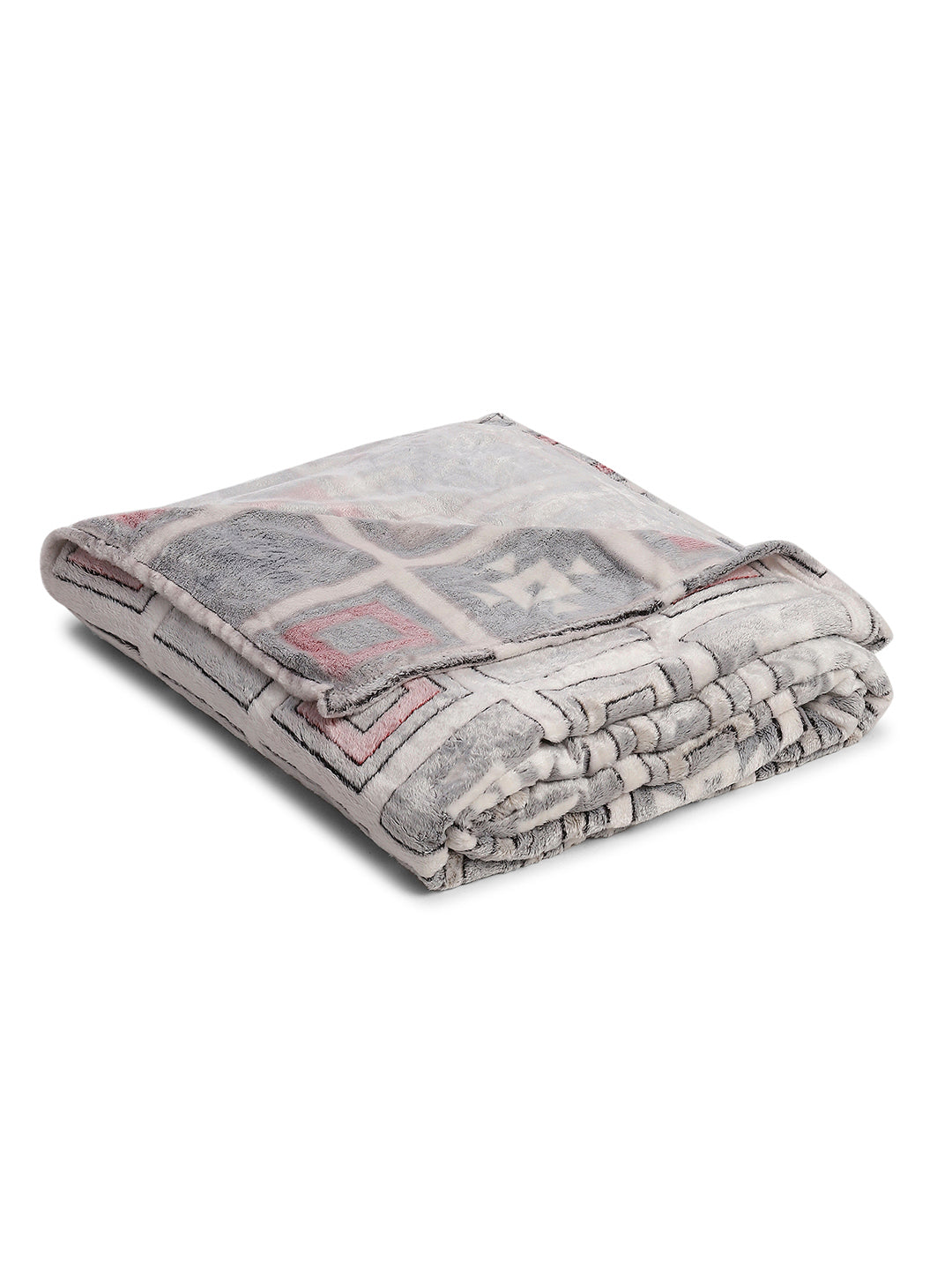 Printed Double Bed 300 GSM Blanket for AC Room - (Matrix)