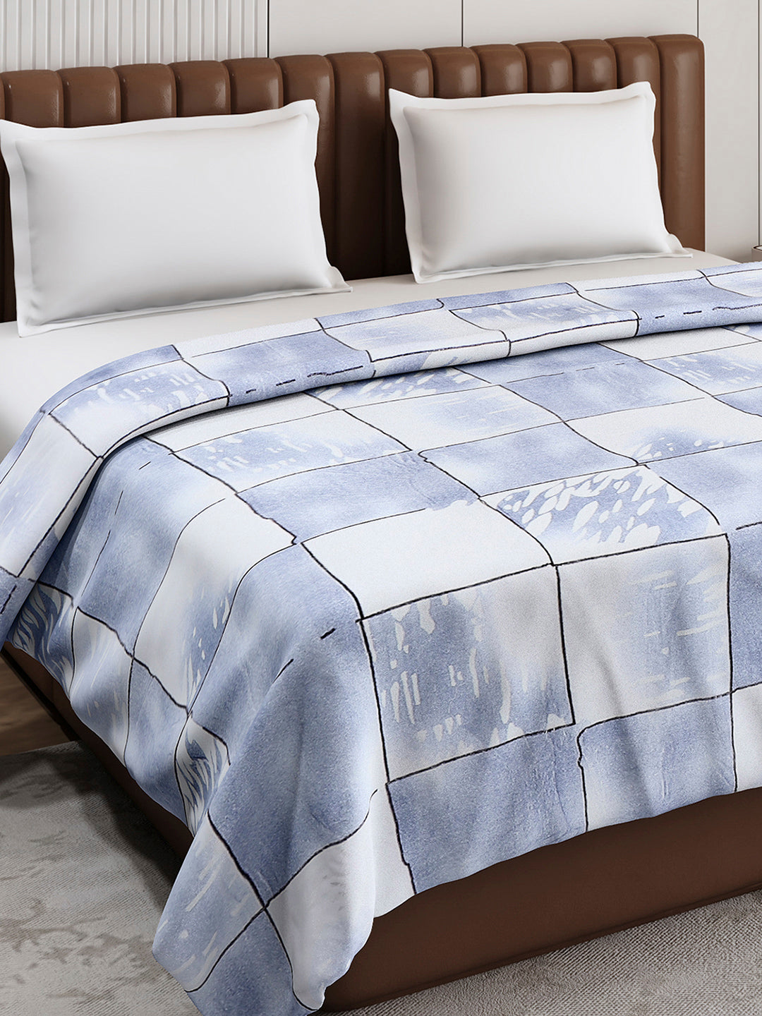 Printed Double Bed 210 GSM Blanket for AC Room - (Mellow)