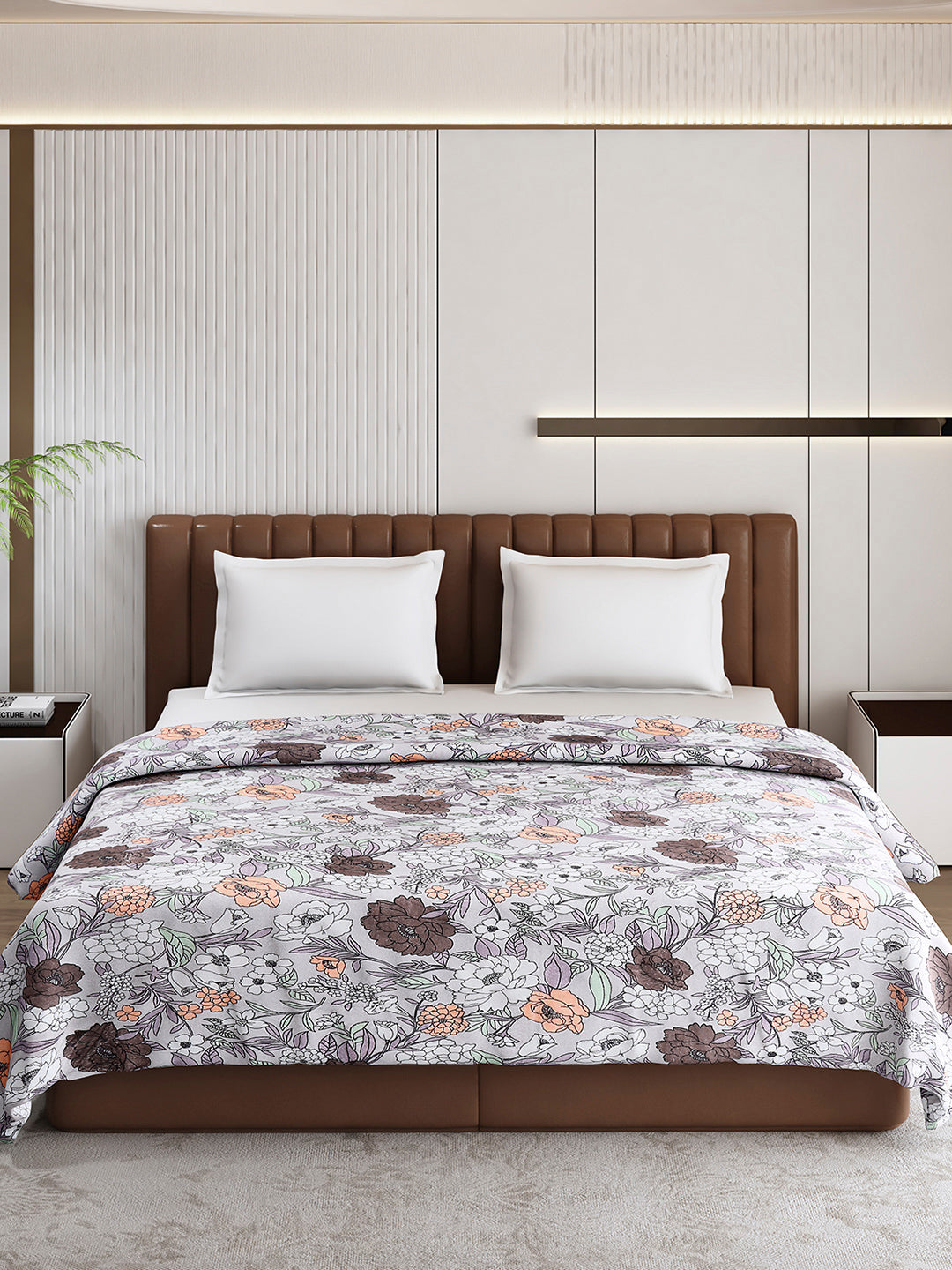 Printed Double Bed 210 GSM Blanket for AC Room - (Mellow)