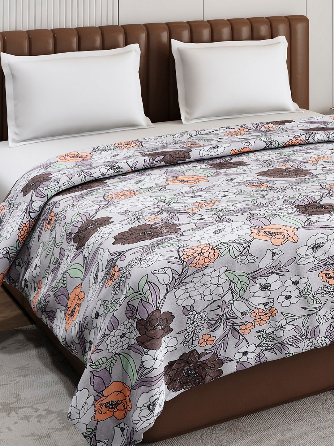 Printed Double Bed 210 GSM Blanket for AC Room - (Mellow)
