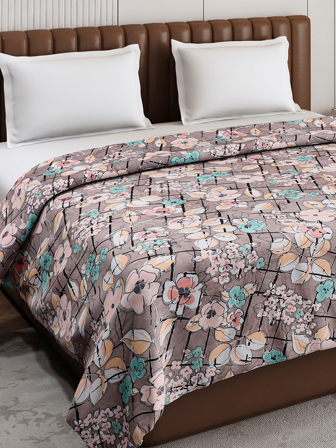 Printed Double Bed 210 GSM Blanket for AC Room - (Mellow)