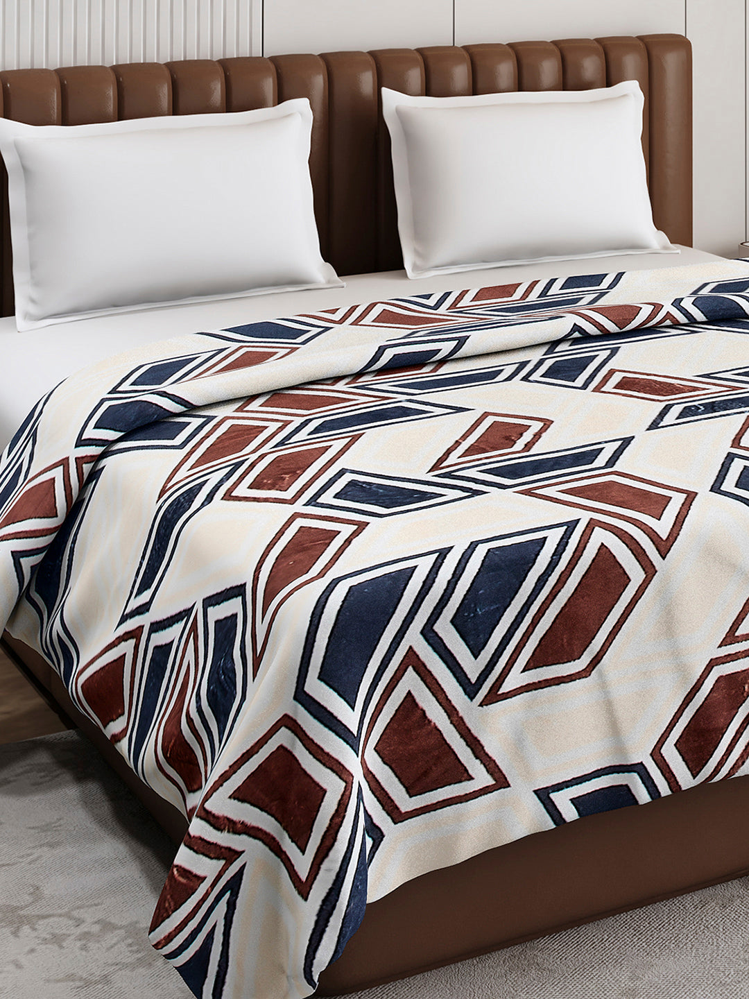 Printed Double Bed 210 GSM Blanket for AC Room - (Mellow)