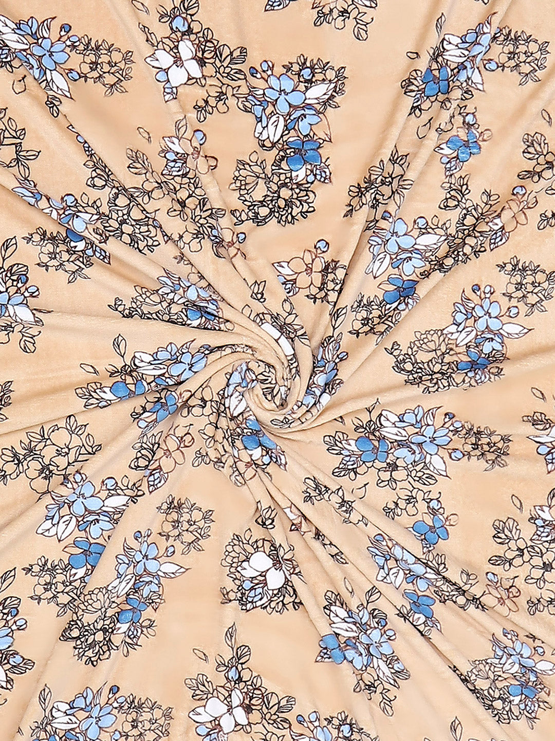 Printed Double Bed 210 GSM Blanket for AC Room - (Mellow)