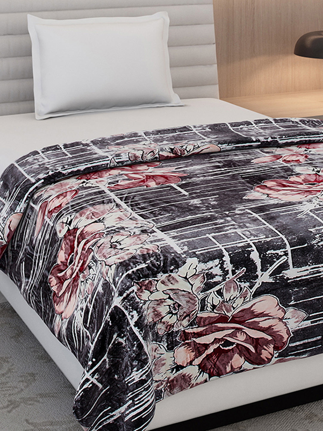 Printed Single Bed 350 GSM Blanket for AC Room - (Nicole)