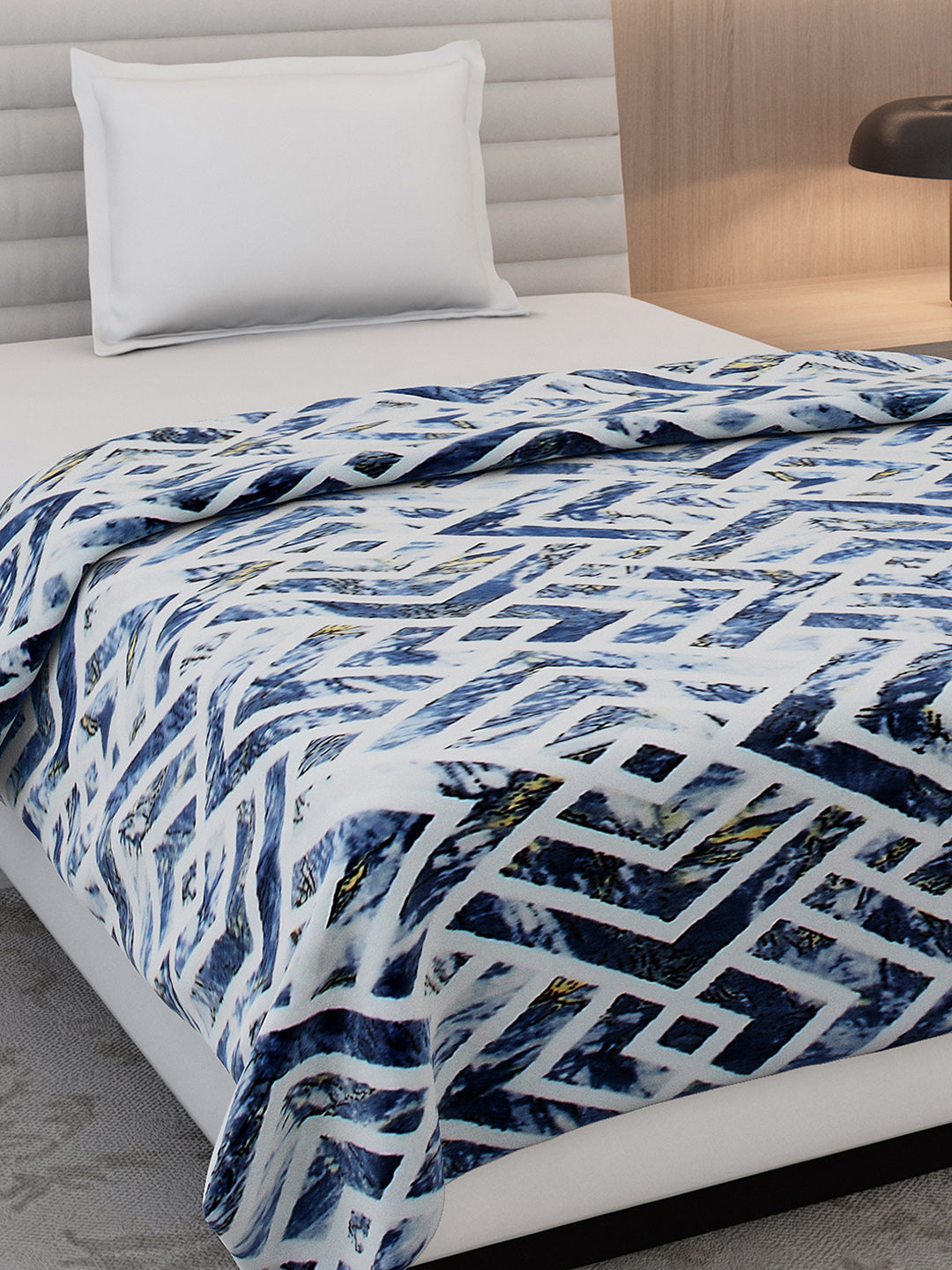Printed Single Bed 350 GSM Blanket for AC Room - (Nicole)