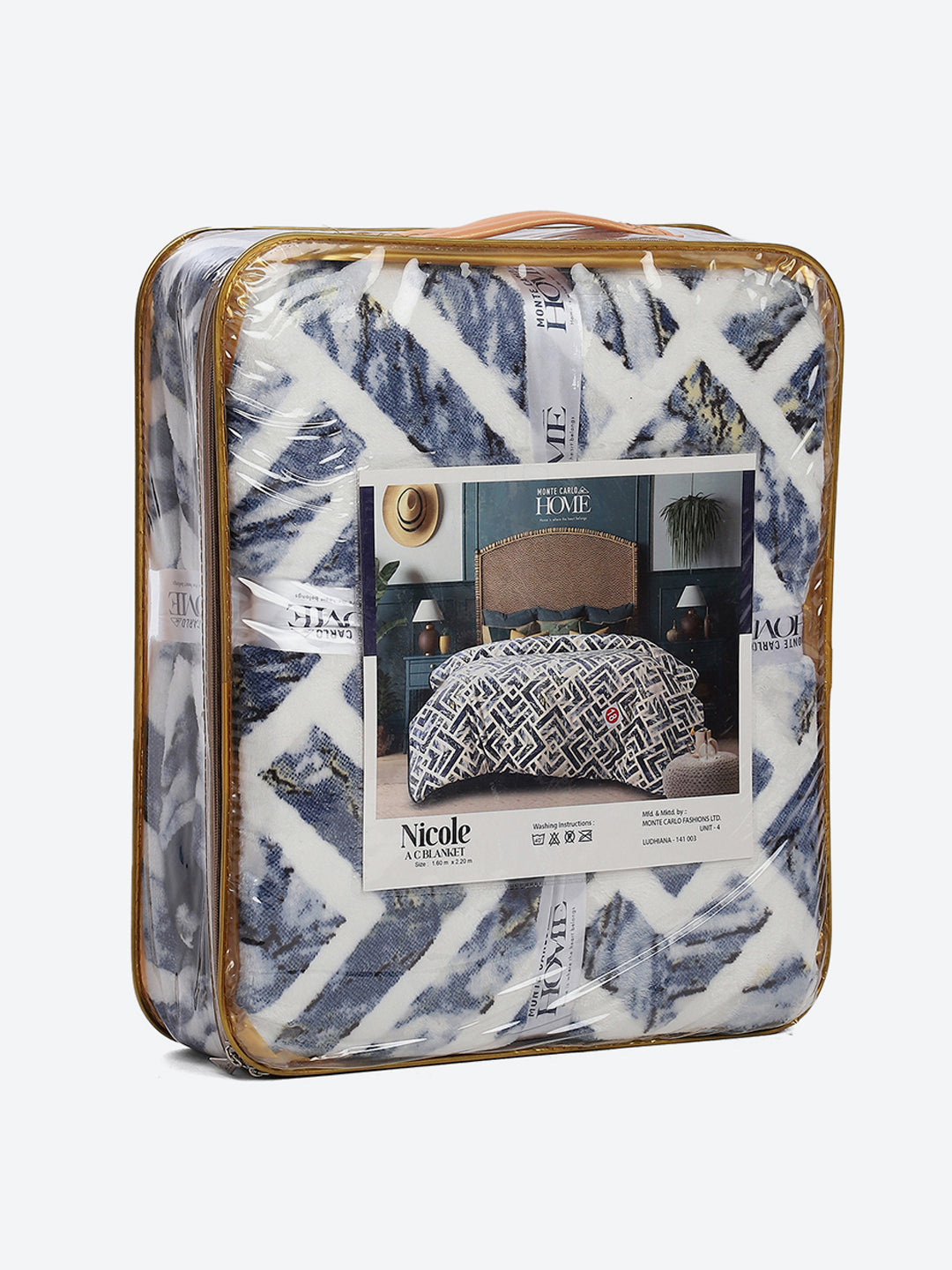 Printed Single Bed 350 GSM Blanket for AC Room - (Nicole)