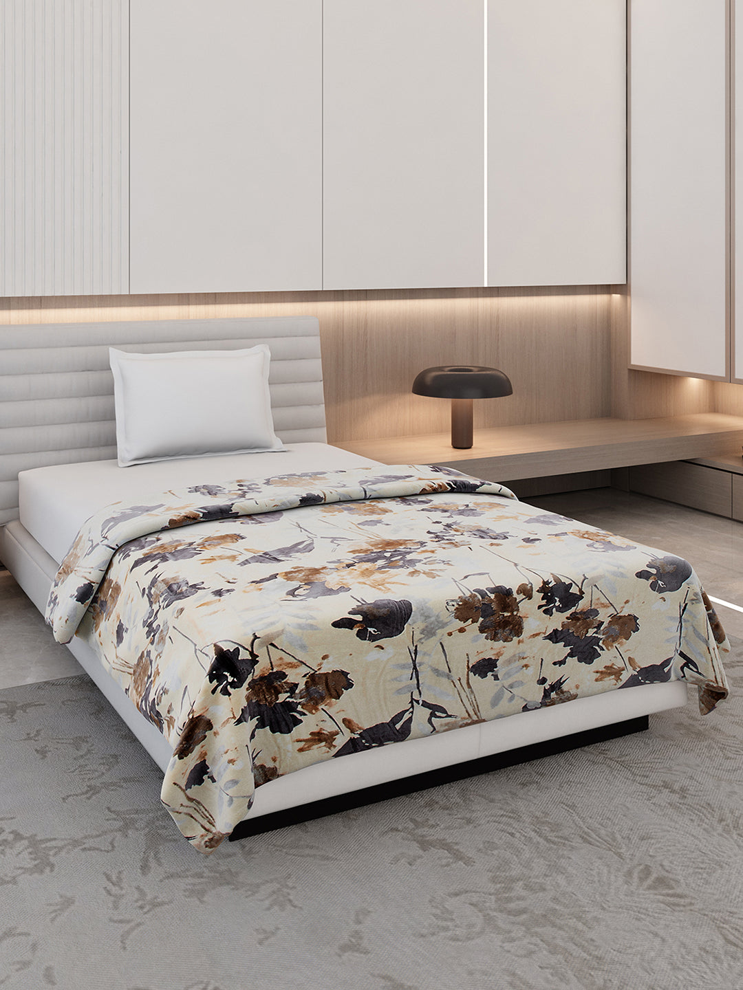 Printed Single Bed 350 GSM Blanket for AC Room - (Nicole)