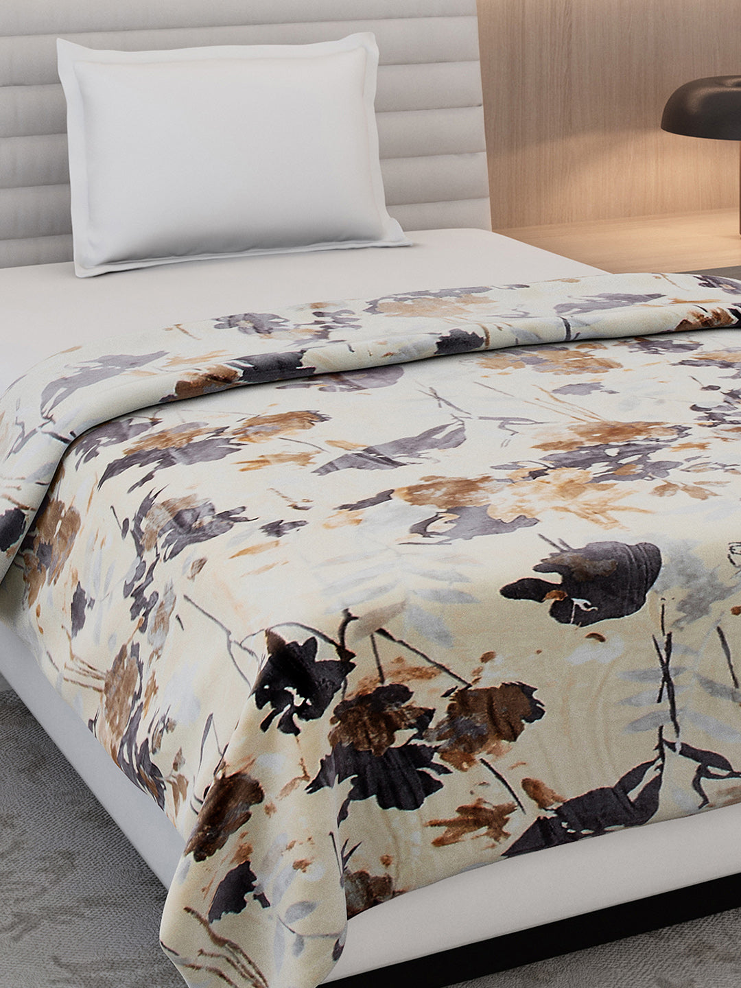 Printed Single Bed 350 GSM Blanket for AC Room - (Nicole)