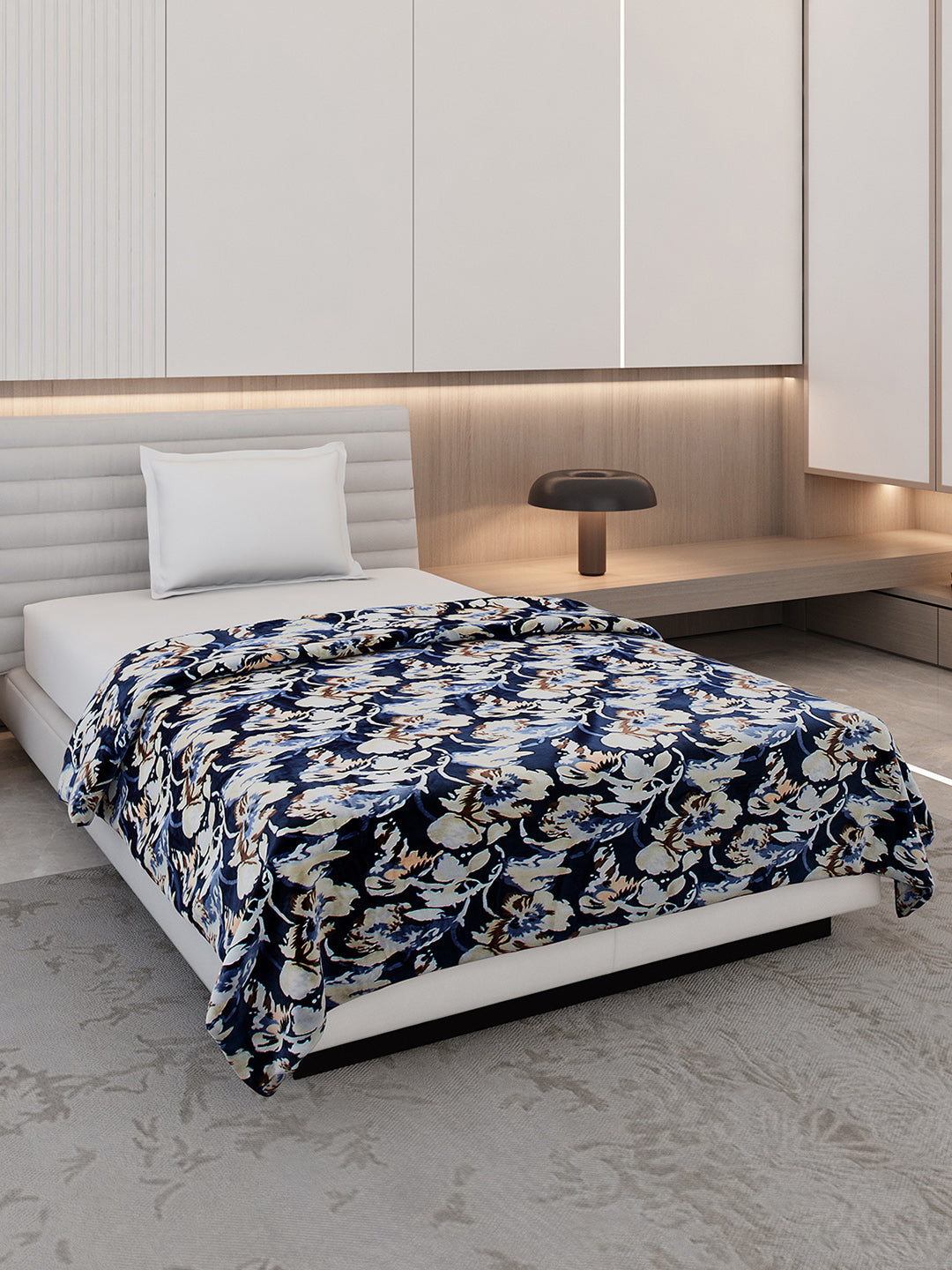 Printed Single Bed 350 GSM Blanket for AC Room - (Nicole)