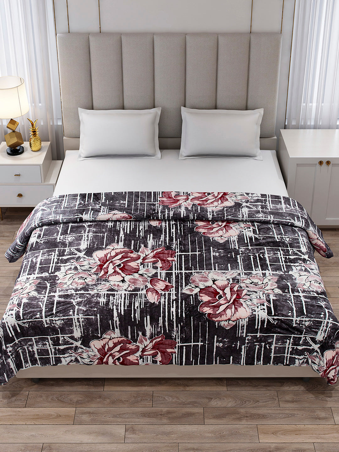 Printed Double Bed 354 GSM Blanket for AC Room - (Opera)