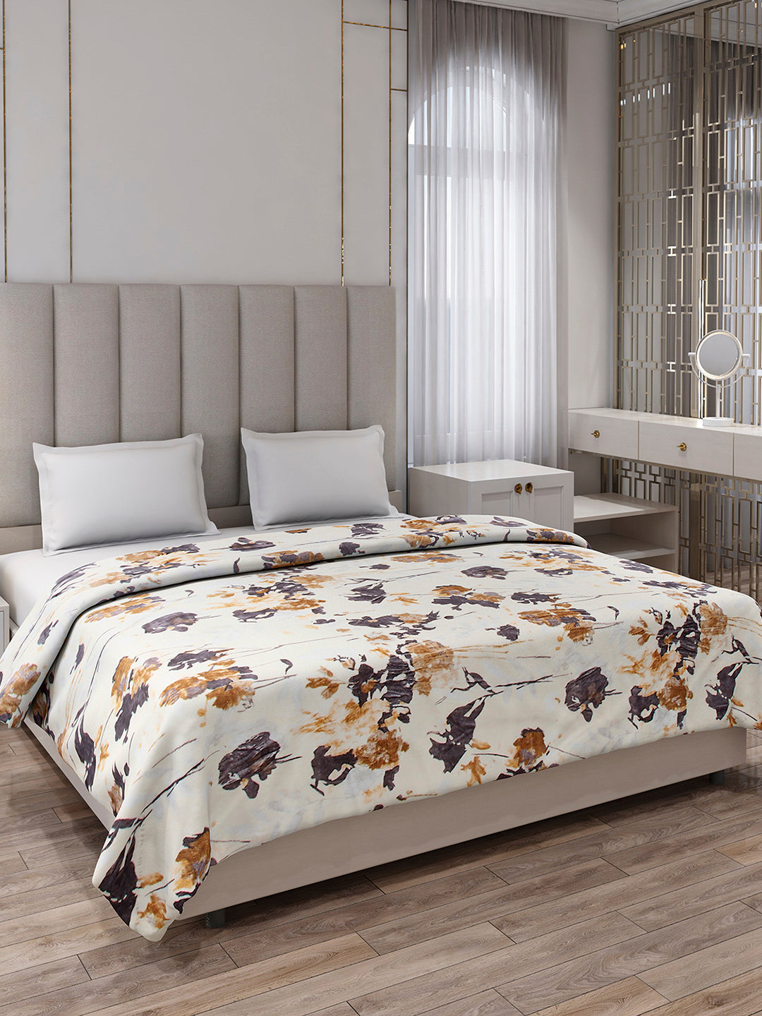 Printed Double Bed 354 GSM Blanket for AC Room - (Opera)