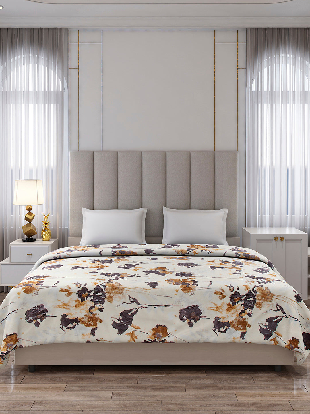 Printed Double Bed 354 GSM Blanket for AC Room - (Opera)