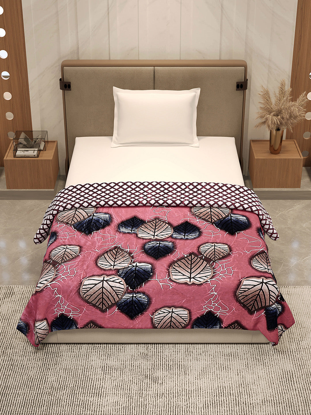 Printed Single Bed 350 GSM Blanket for AC Room - (Paramount)
