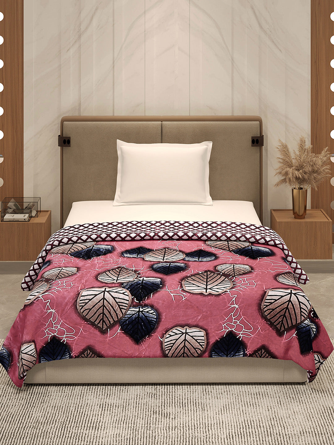 Printed Single Bed 350 GSM Blanket for AC Room - (Paramount)