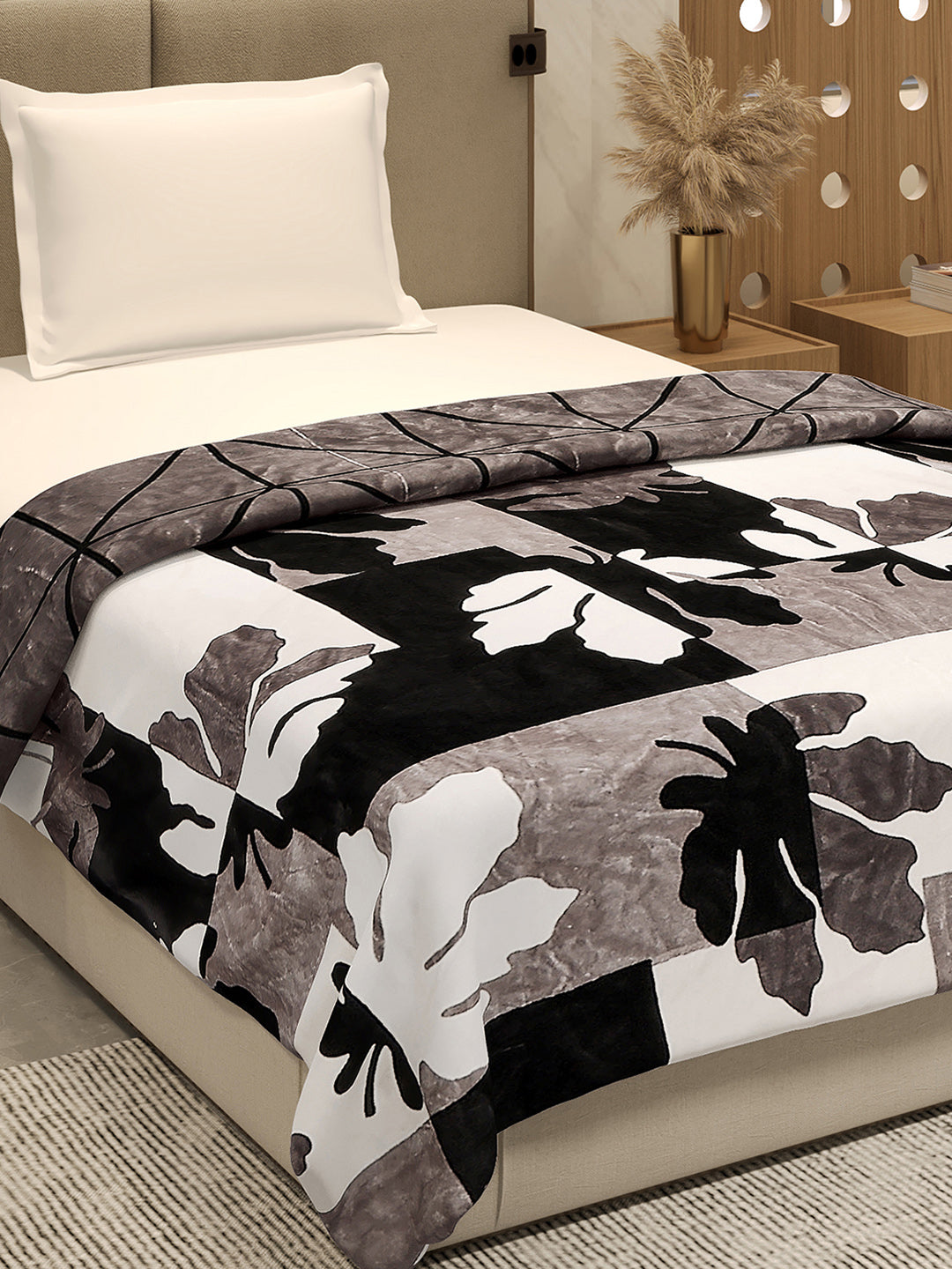 Printed Single Bed 350 GSM Blanket for AC Room - (Paramount)