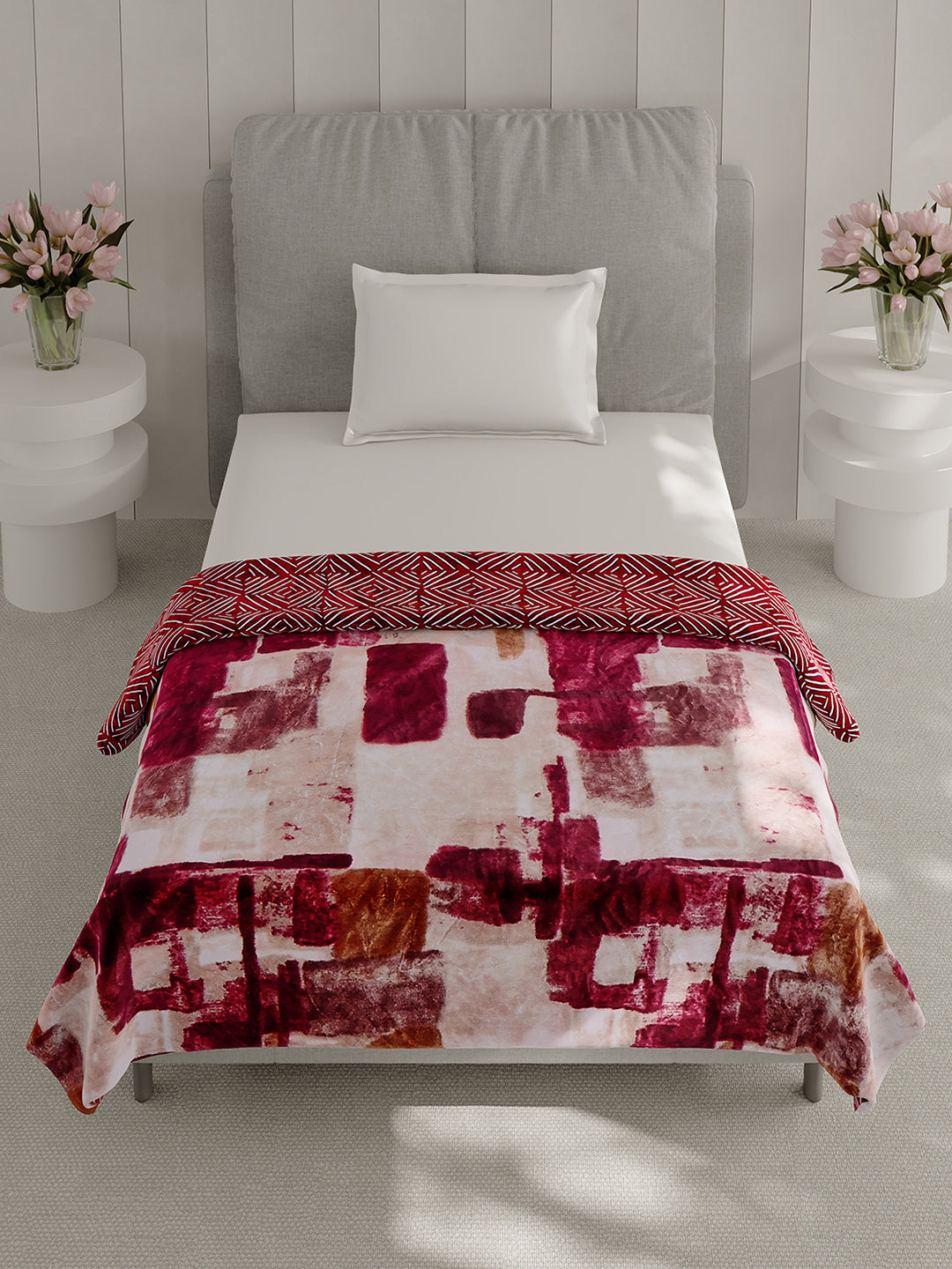 Printed Single Bed 350 GSM Blanket for AC Room - (Paramount)