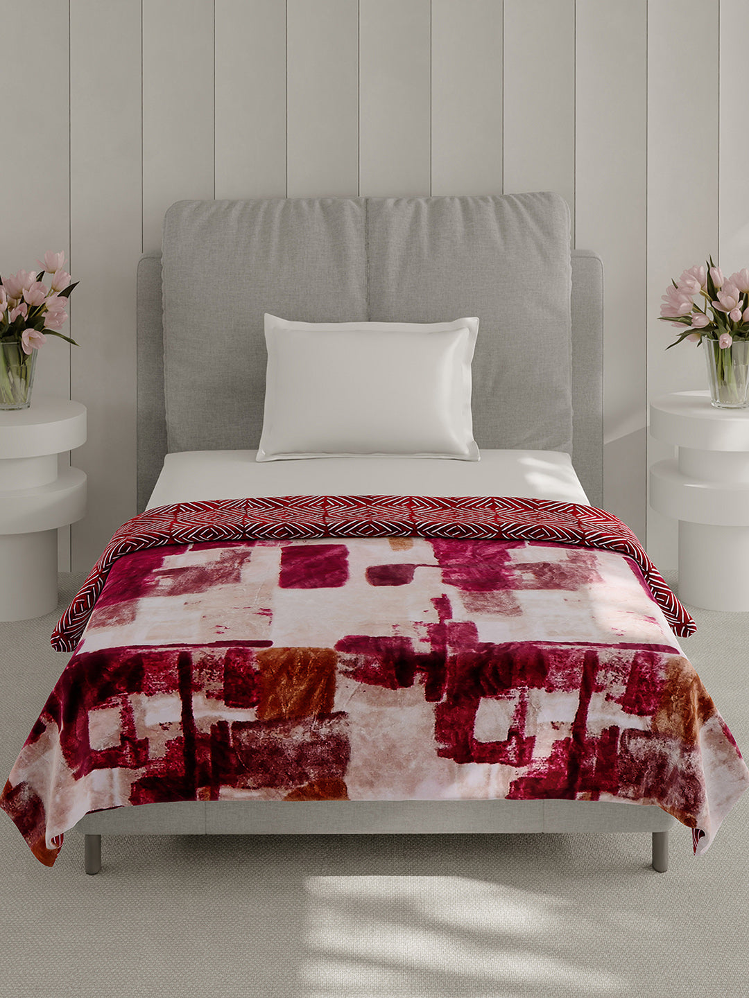 Printed Single Bed 350 GSM Blanket for AC Room - (Paramount)