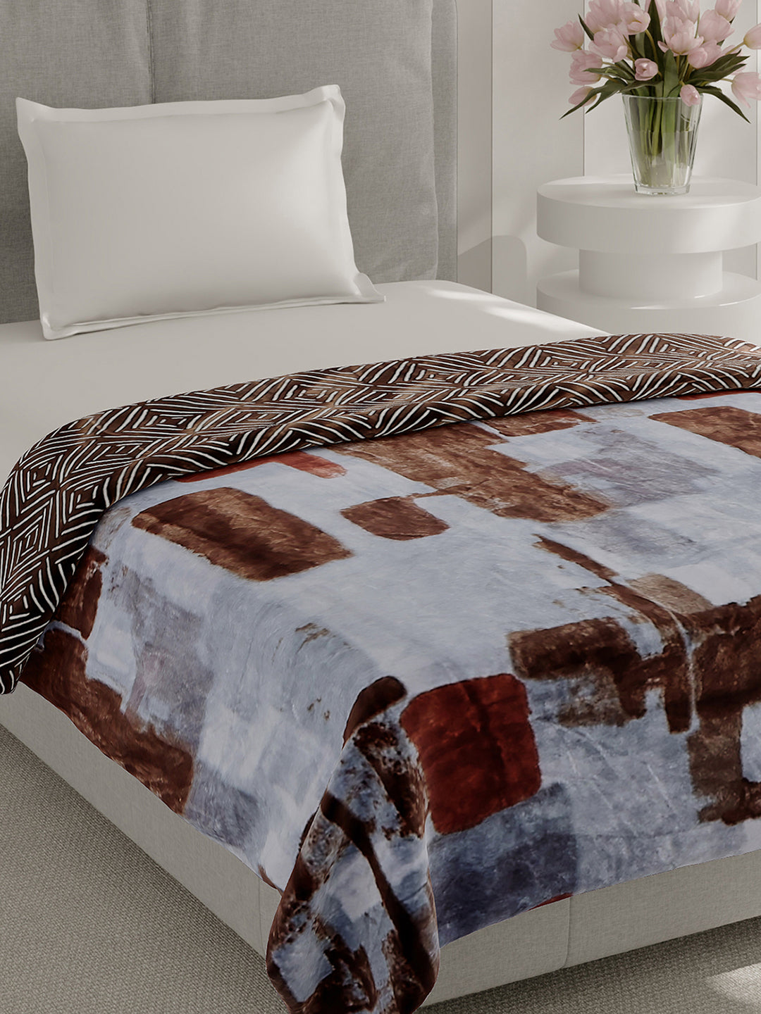 Printed Single Bed 350 GSM Blanket for AC Room - (Paramount)