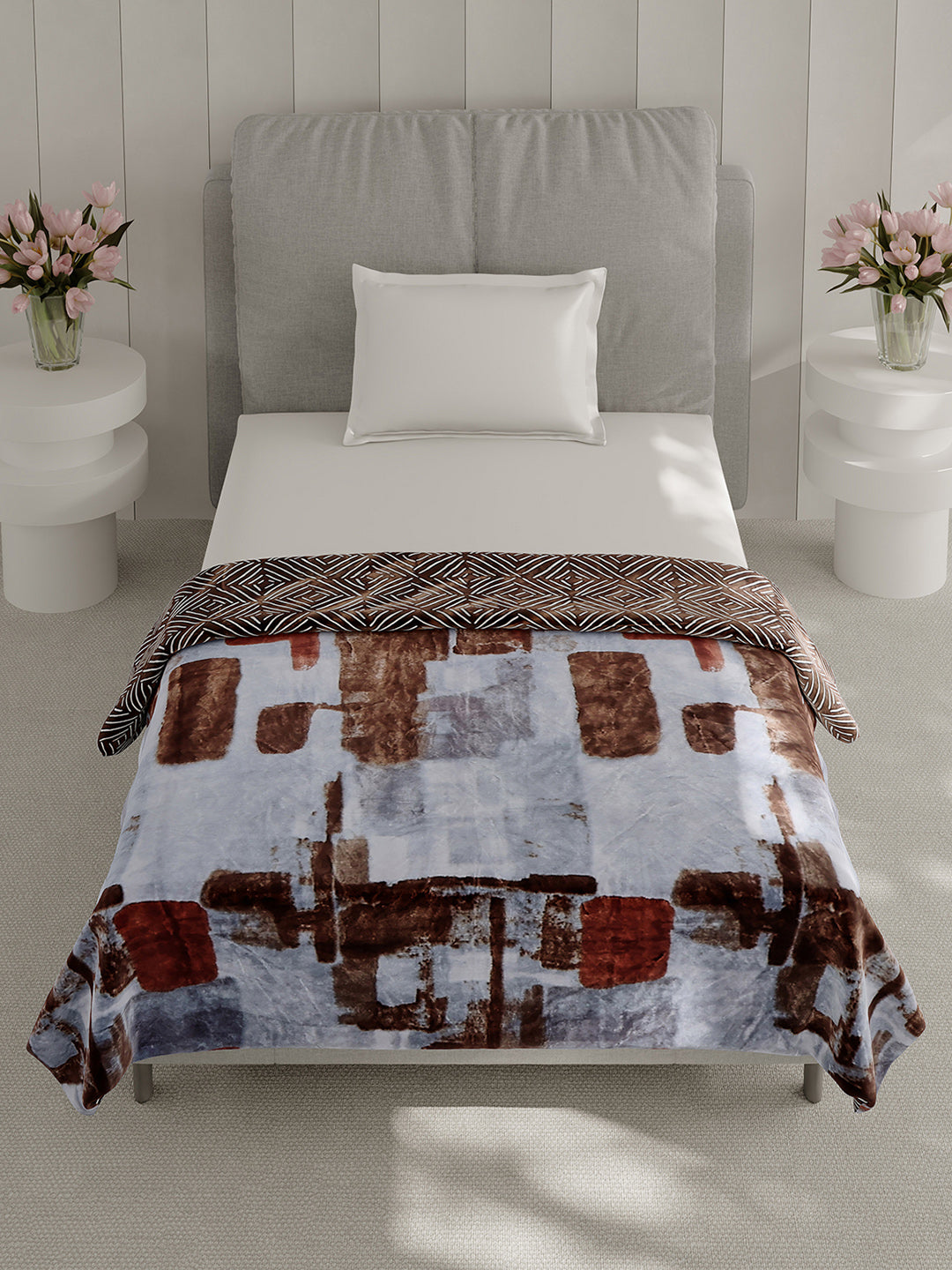 Printed Single Bed 350 GSM Blanket for AC Room - (Paramount)