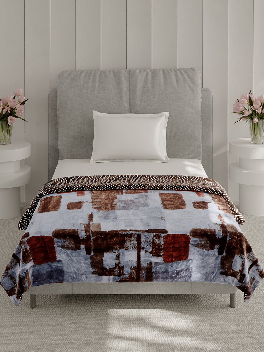 Printed Single Bed 350 GSM Blanket for AC Room - (Paramount)