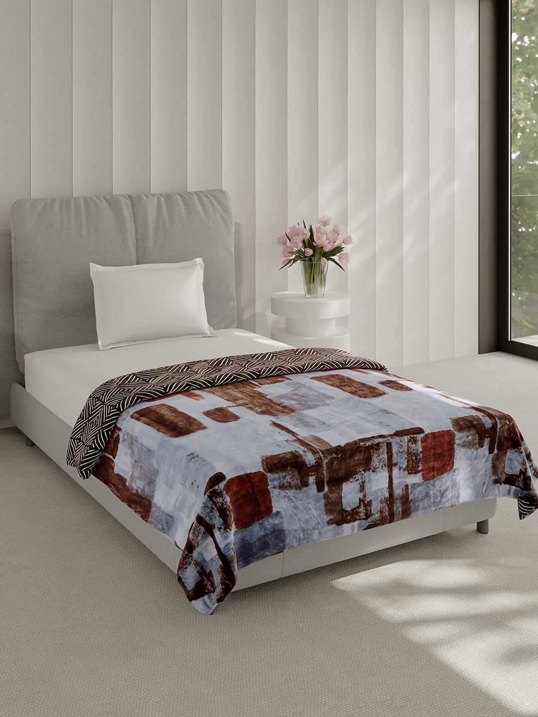 Printed Single Bed 350 GSM Blanket for AC Room - (Paramount)