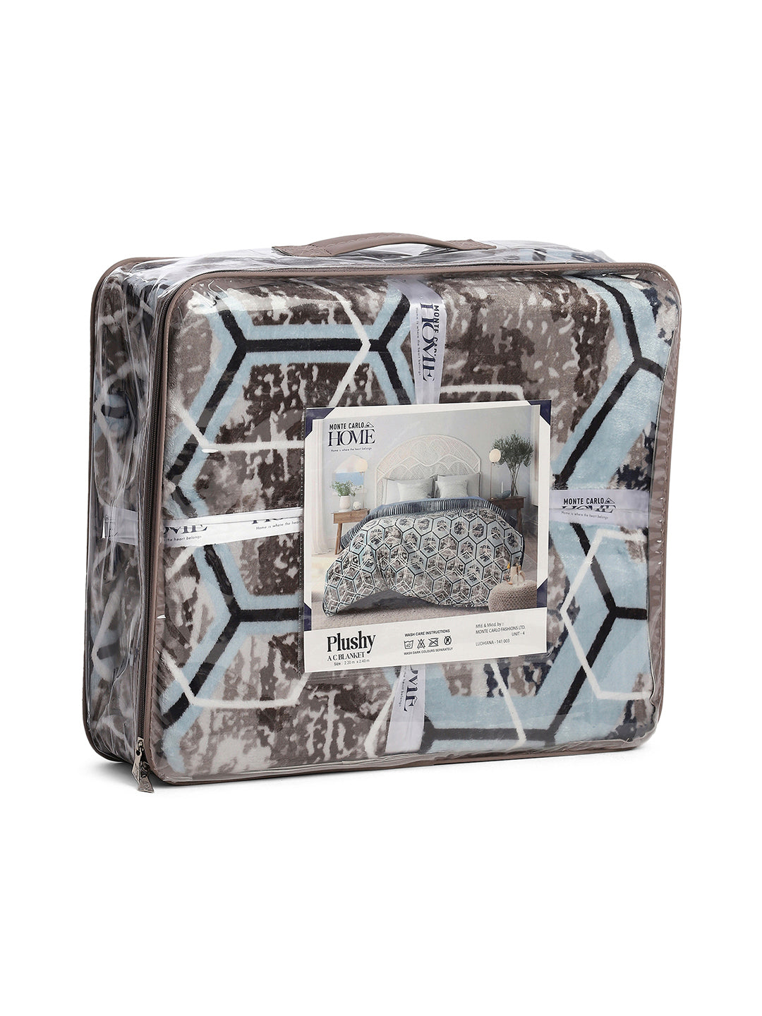 Printed Double Bed 233 GSM Blanket for AC Room - (Plushy)