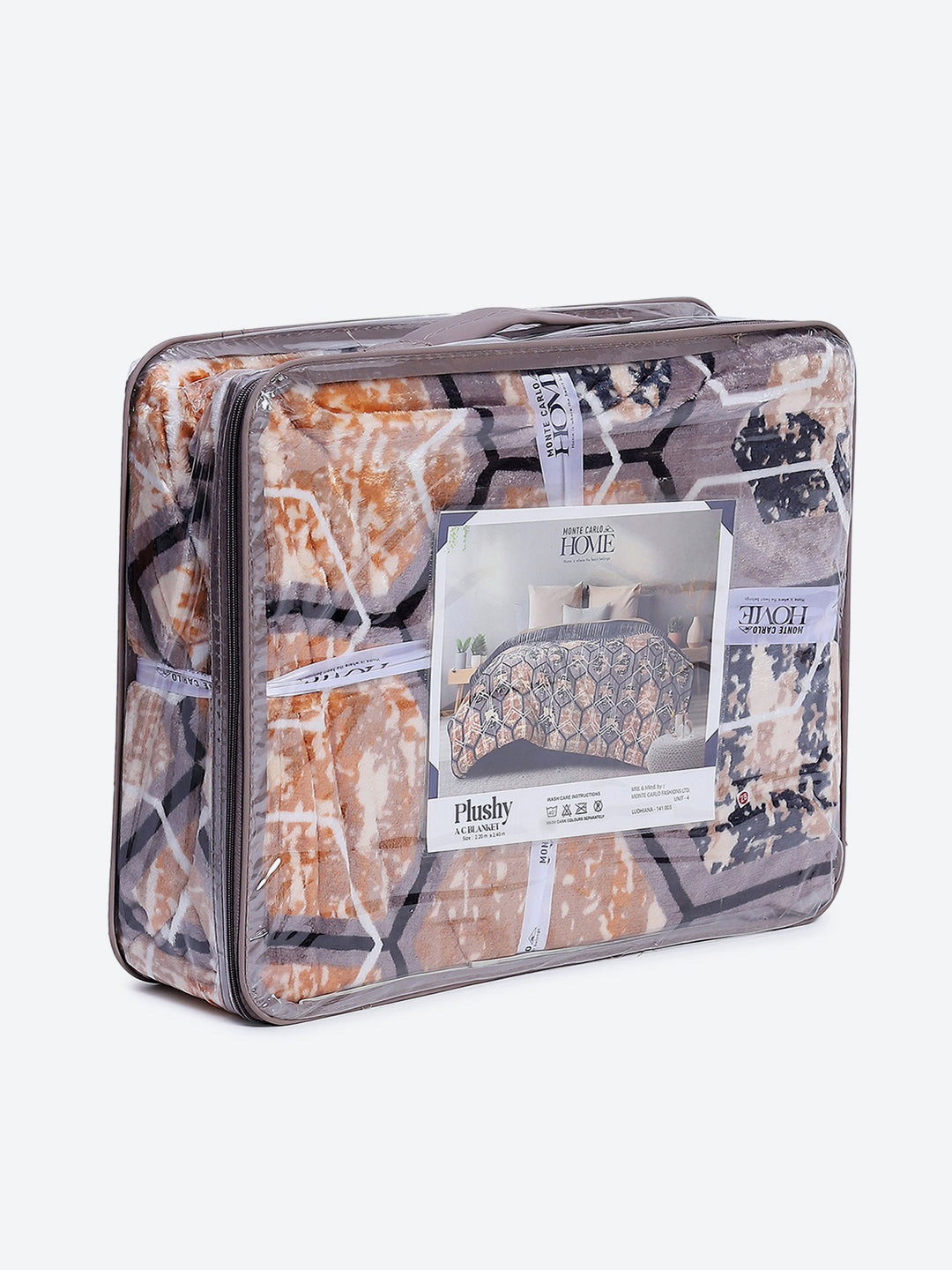 Printed Double Bed 240 GSM Blanket for AC Room - (Plushy)