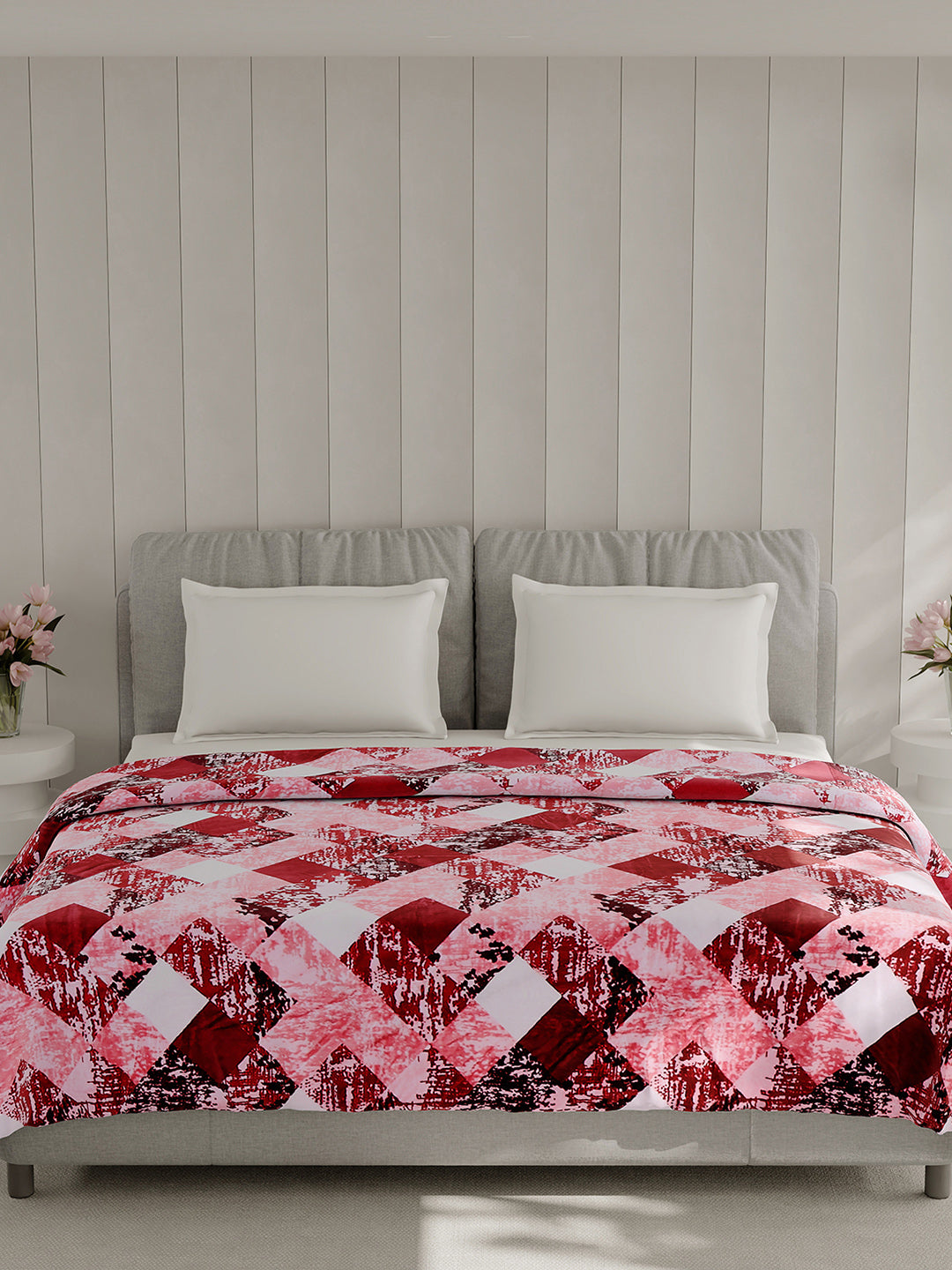 Printed Double Bed 240 GSM Blanket for AC Room - (Plushy)