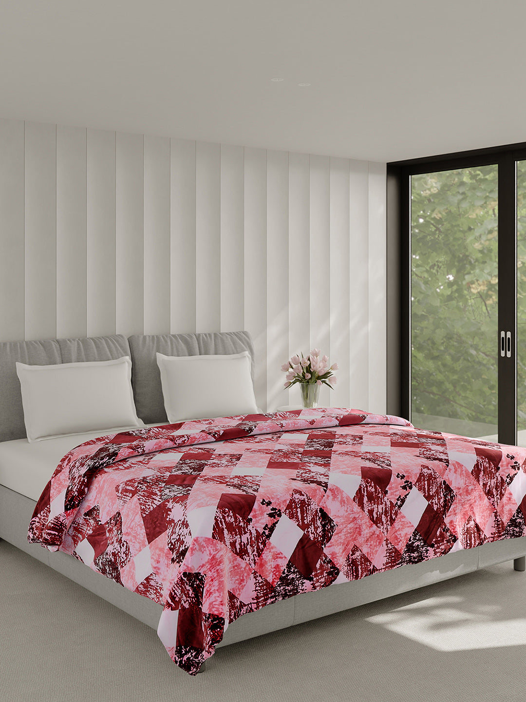 Printed Double Bed 240 GSM Blanket for AC Room - (Plushy)