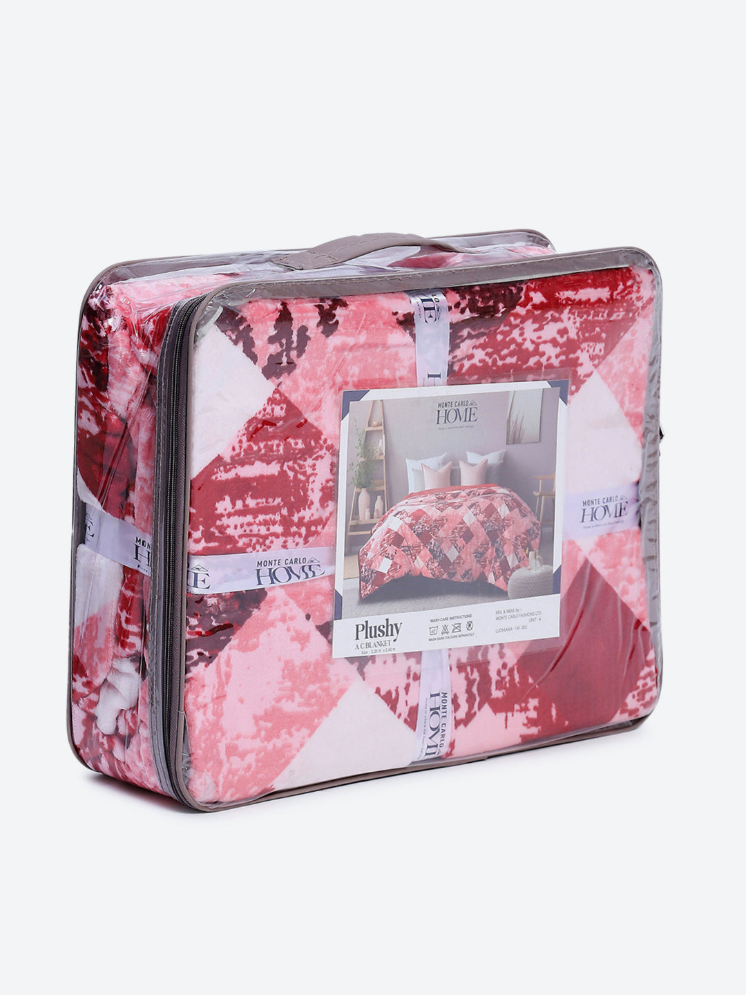 Printed Double Bed 240 GSM Blanket for AC Room - (Plushy)