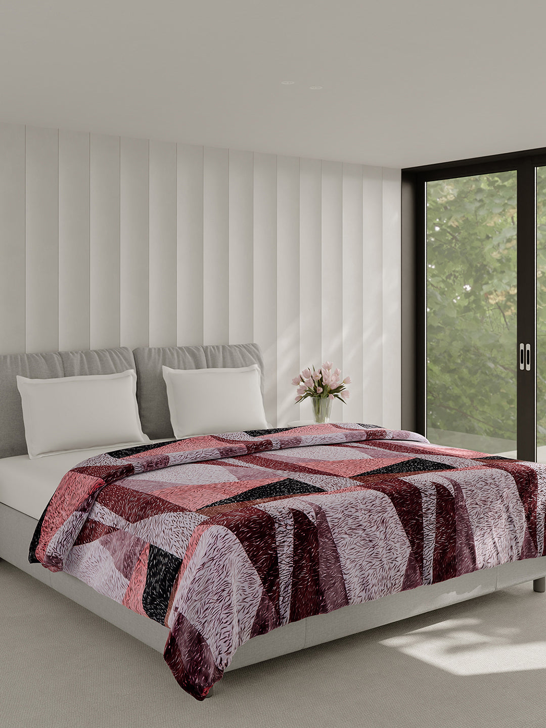 Printed Double Bed 240 GSM Blanket for AC Room - (Plushy)