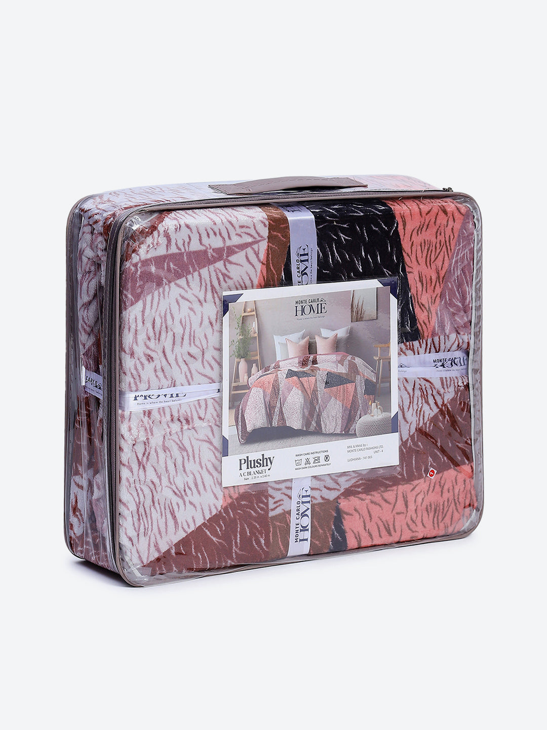 Printed Double Bed 240 GSM Blanket for AC Room - (Plushy)