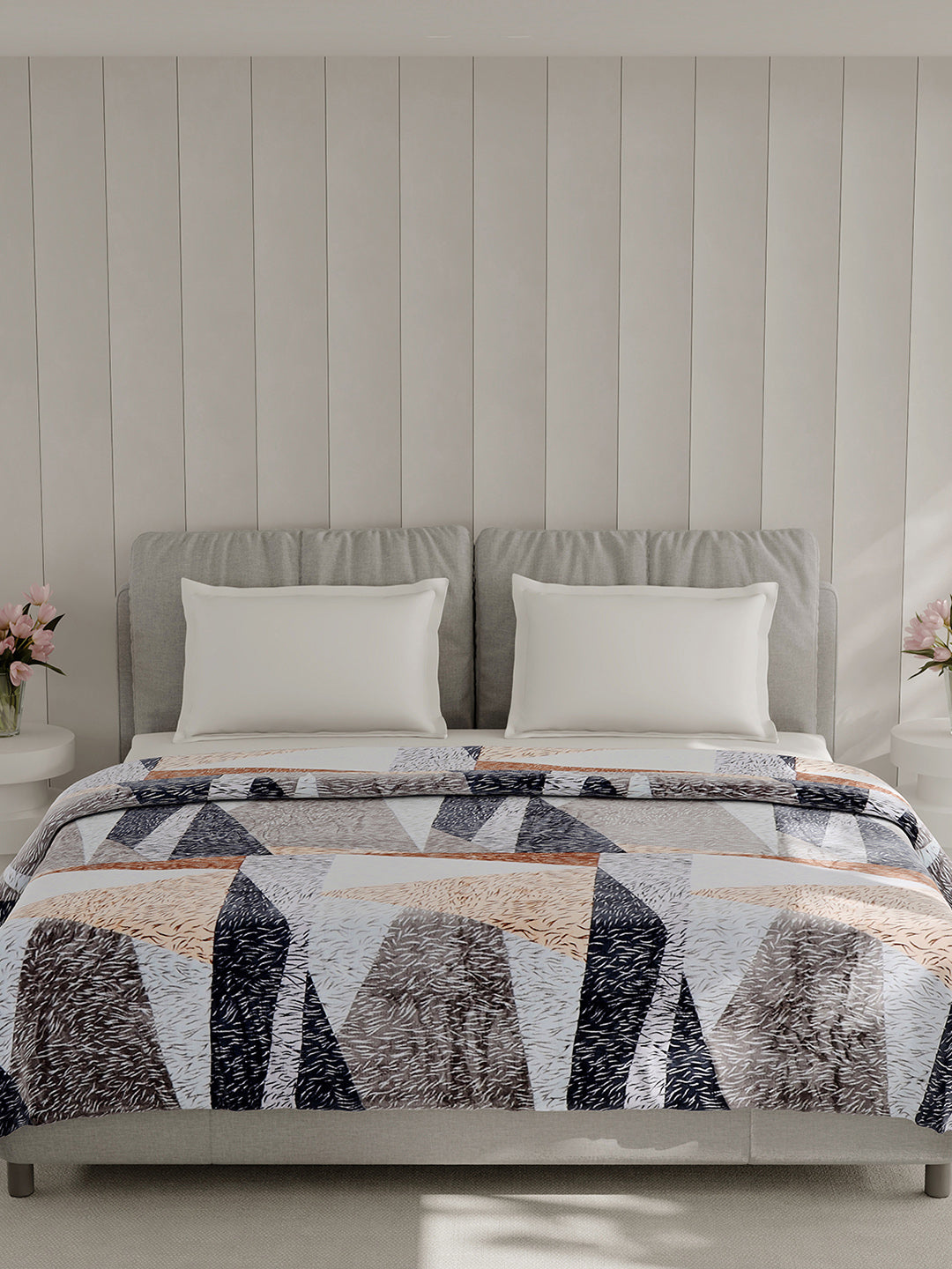 Printed Double Bed 240 GSM Blanket for AC Room - (Plushy)