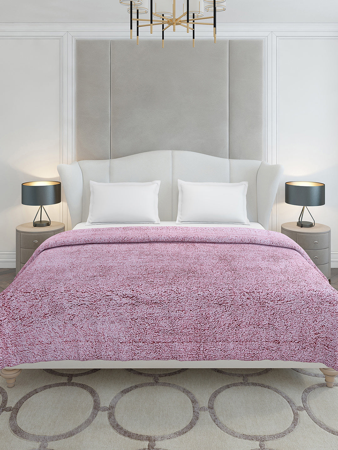 Solid Double Bed 300 GSM Blanket for AC Room - (Scotish)