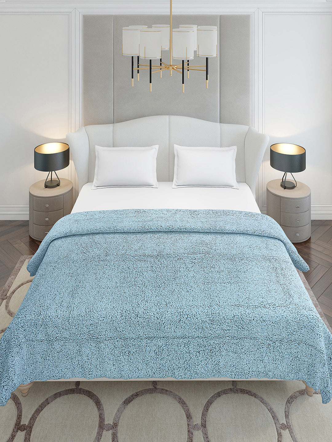 Solid Double Bed 300 GSM Blanket for AC Room - (Scotish)